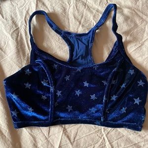 Aerie starry velour bralette